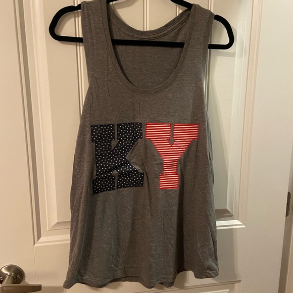 Tops - Hand Appliquéd KY Tank ♥️💙
